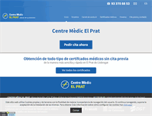 Tablet Screenshot of centremedicelprat.com